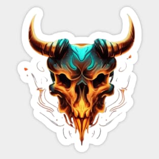 Bull skull Sticker